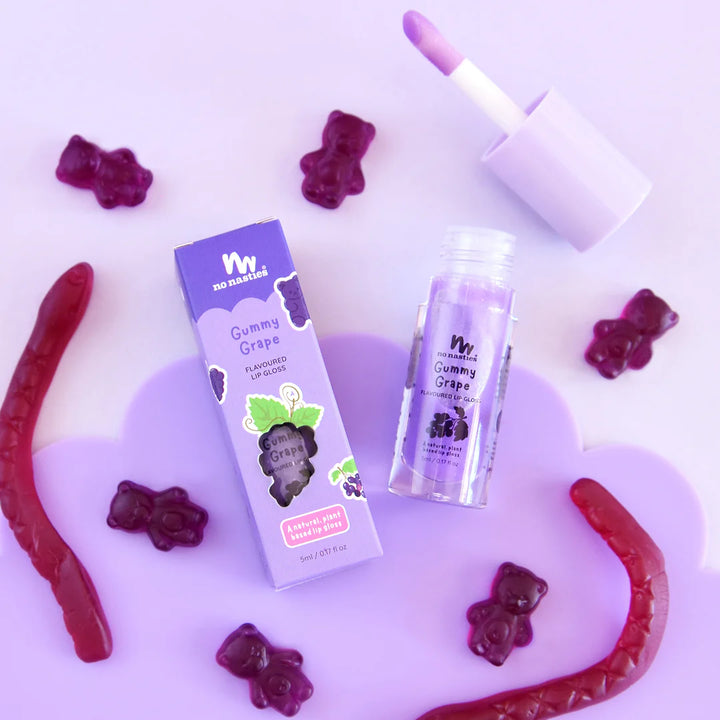 No Nasties Kids Lip Gloss Wand – Gummy Grape