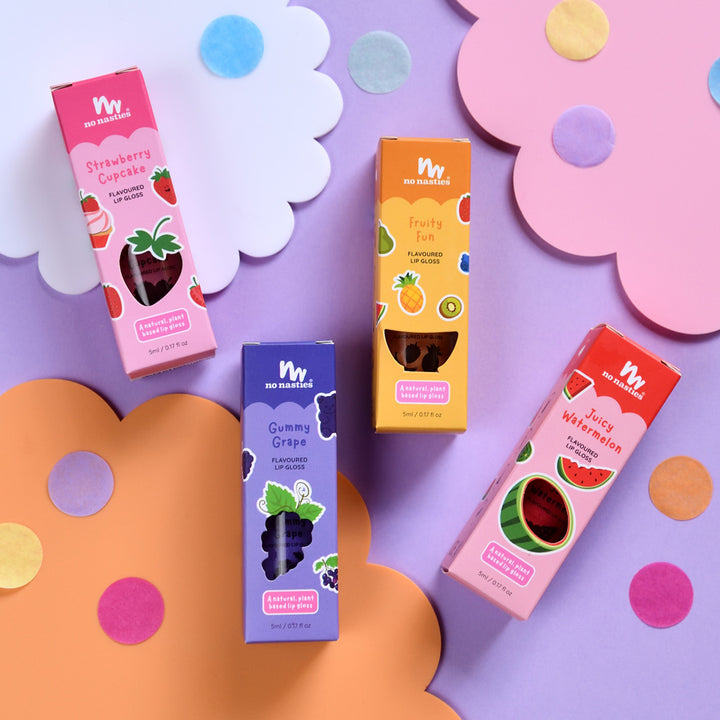 No Nasties Kids Lip Gloss Wand – Fruity Fun