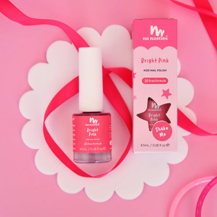 No Nasties Kids Unscented Peelable Nail Polish – Pretty Bright Pink