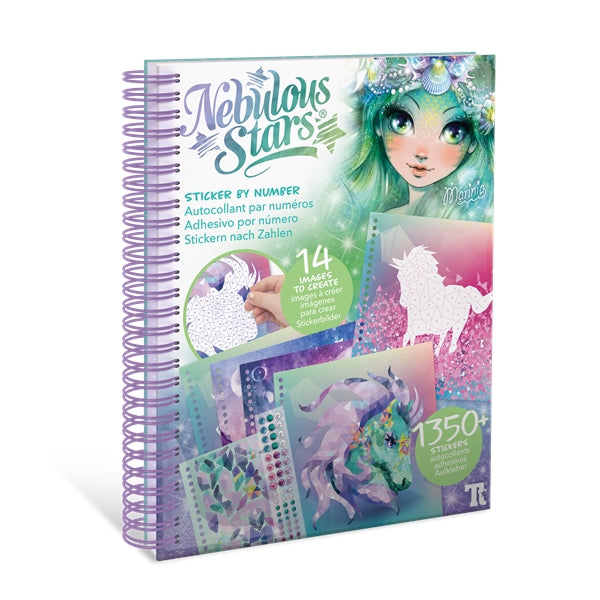 Nebulous Stars Sticker By Number Book – Marinia