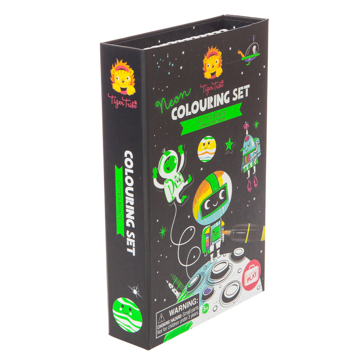 Tiger Tribe Neon Colouring Set – Outer Space