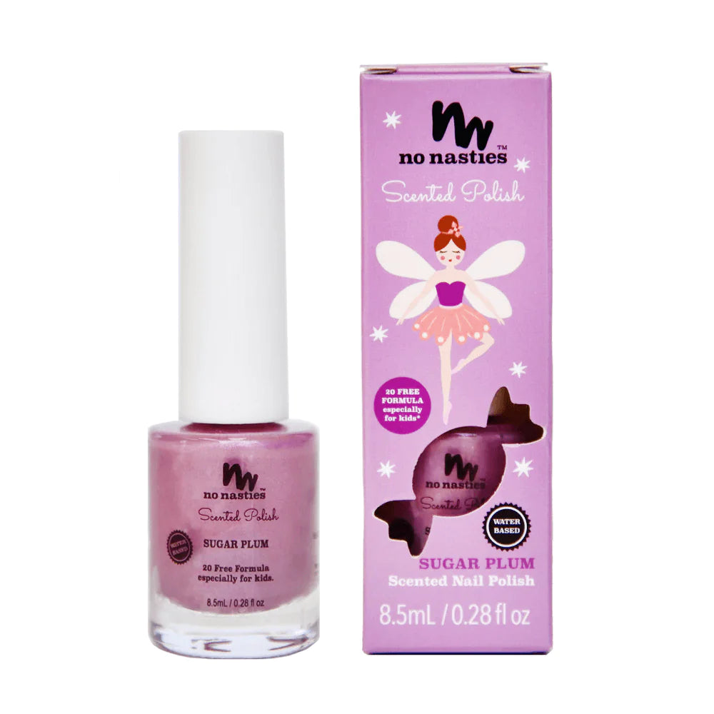 No Nasties Kids Scented Scratch-Off Nail Polish – Sugar Plum (Limited Edition)