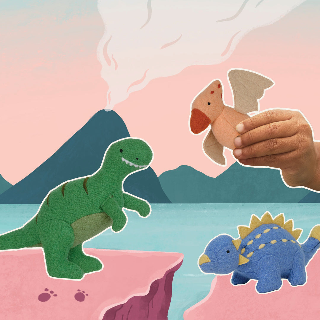 Olli Ella Holdie Set – Prehistoric Animals