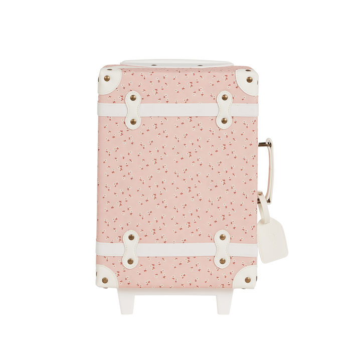 Olli Ella See-Ya Suitcase – Pink Daisies