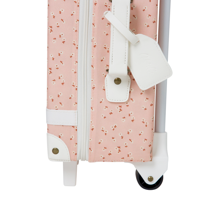 Olli Ella See-Ya Suitcase – Pink Daisies