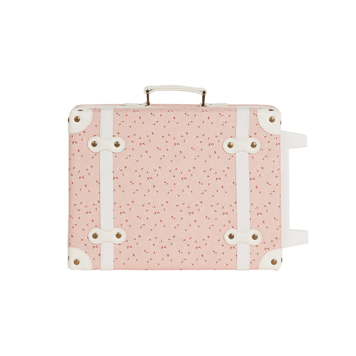 Olli Ella See-Ya Suitcase – Pink Daisies