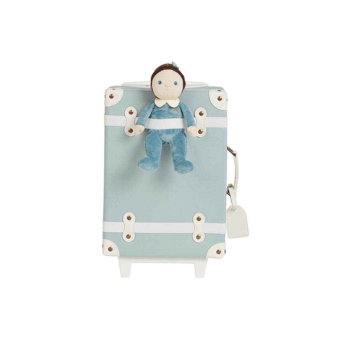 Olli Ella See-Ya Suitcase – Steel Blue