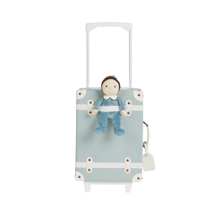 Olli Ella See-Ya Suitcase – Steel Blue