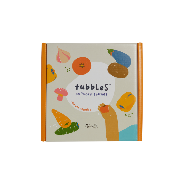 Olli Ella Tubbles Sensory Stones – Vibrant Veggies