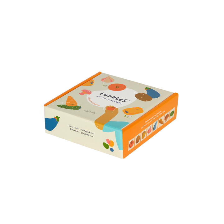 Olli Ella Tubbles Sensory Stones – Vibrant Veggies