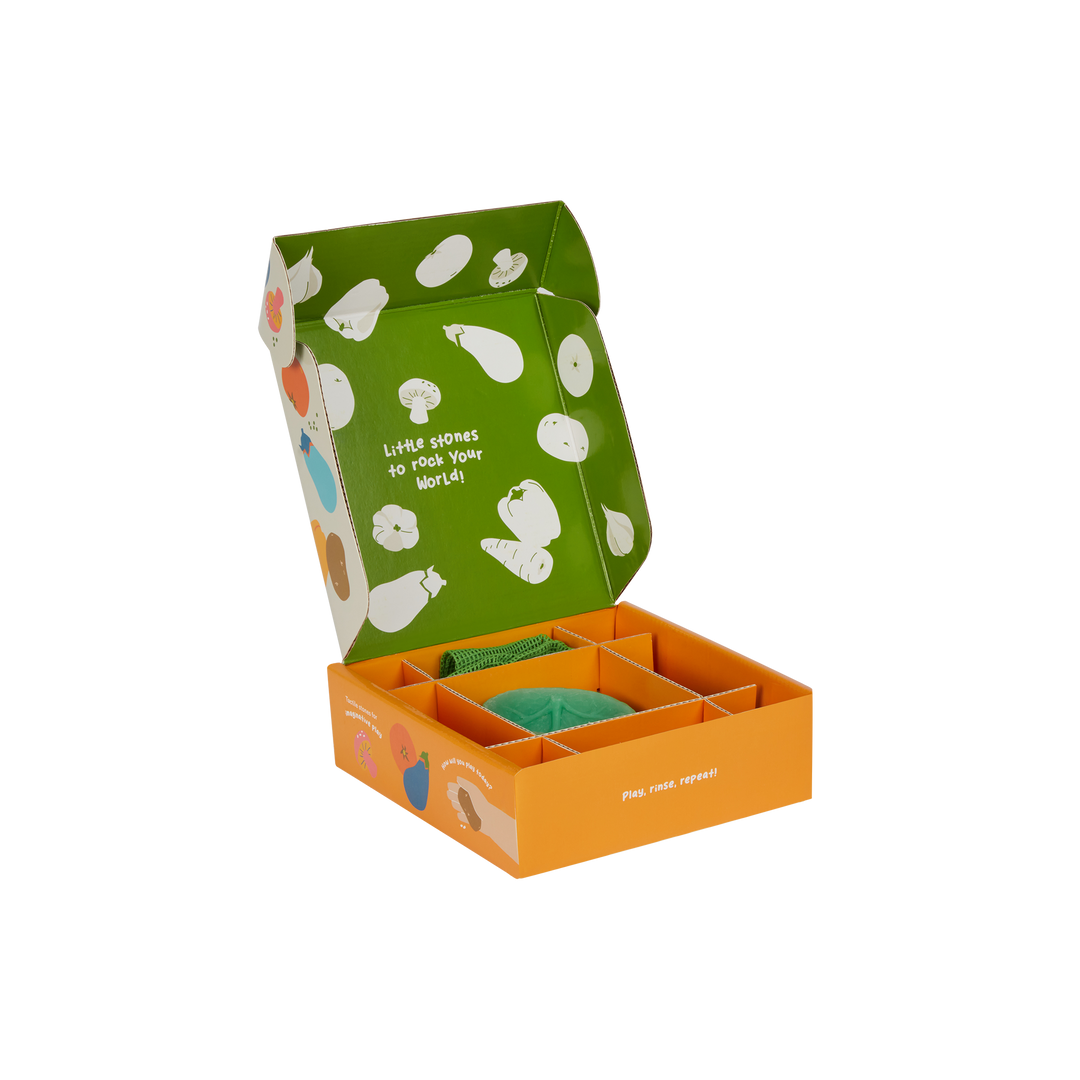 Olli Ella Tubbles Sensory Stones – Vibrant Veggies