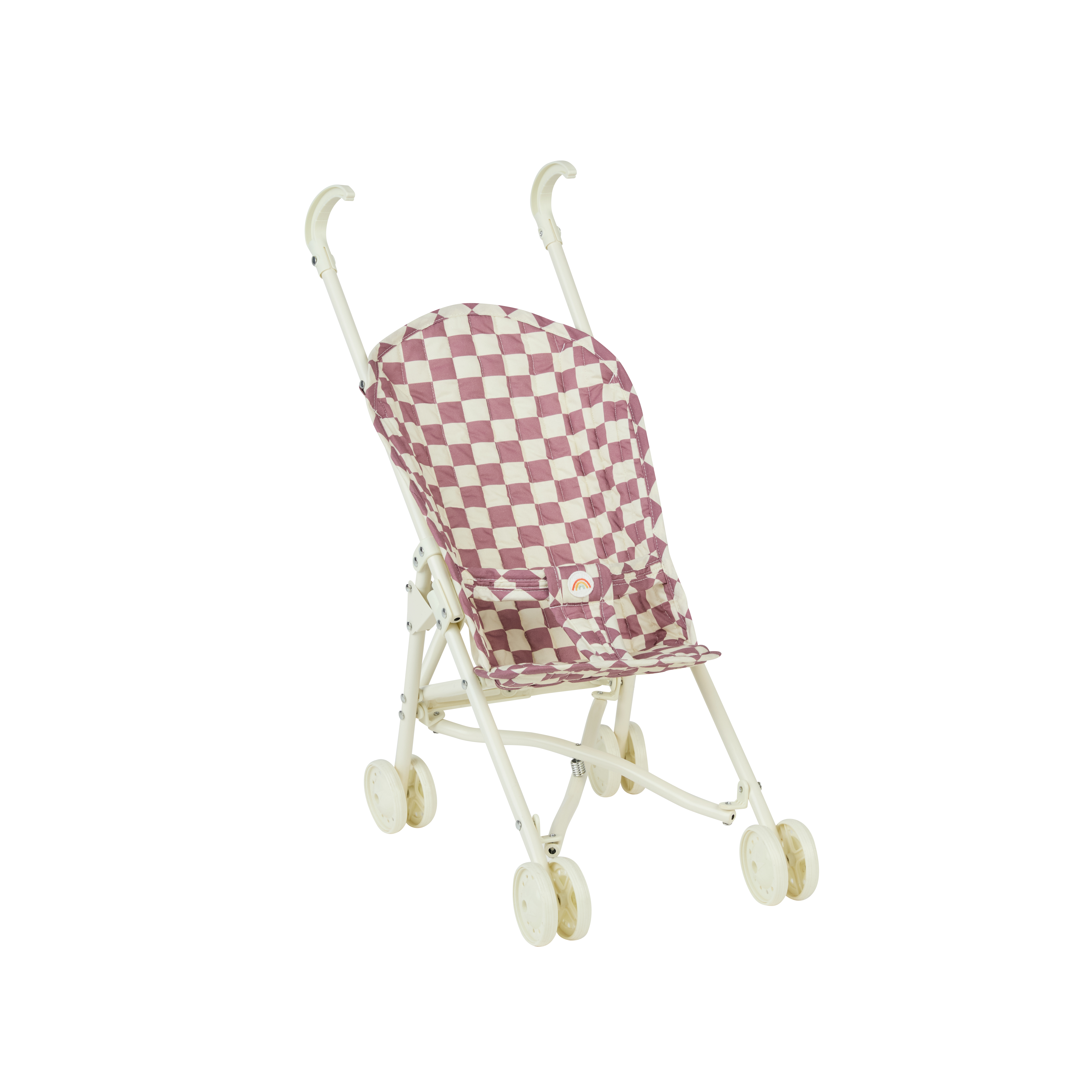 Olli Ella Sollie Stroller – Plum Check