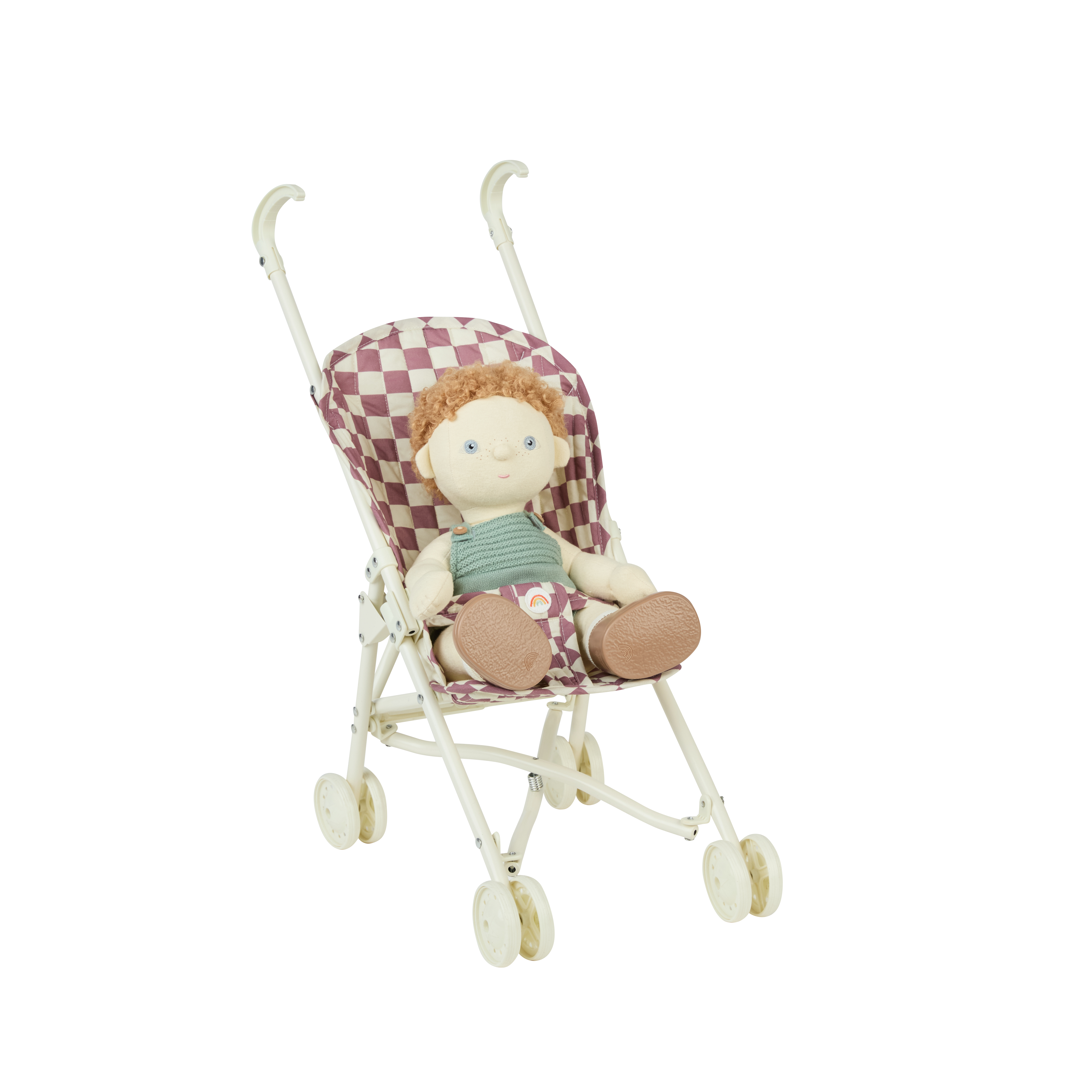 Olli Ella Sollie Stroller – Plum Check