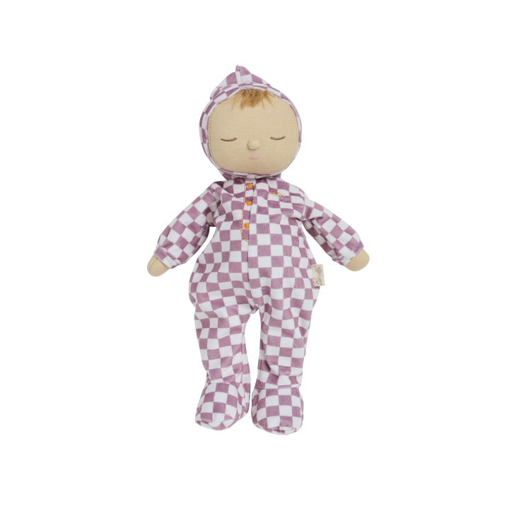 Olli Ella Dozy Dinkum Doll – Twinkle Plum Check
