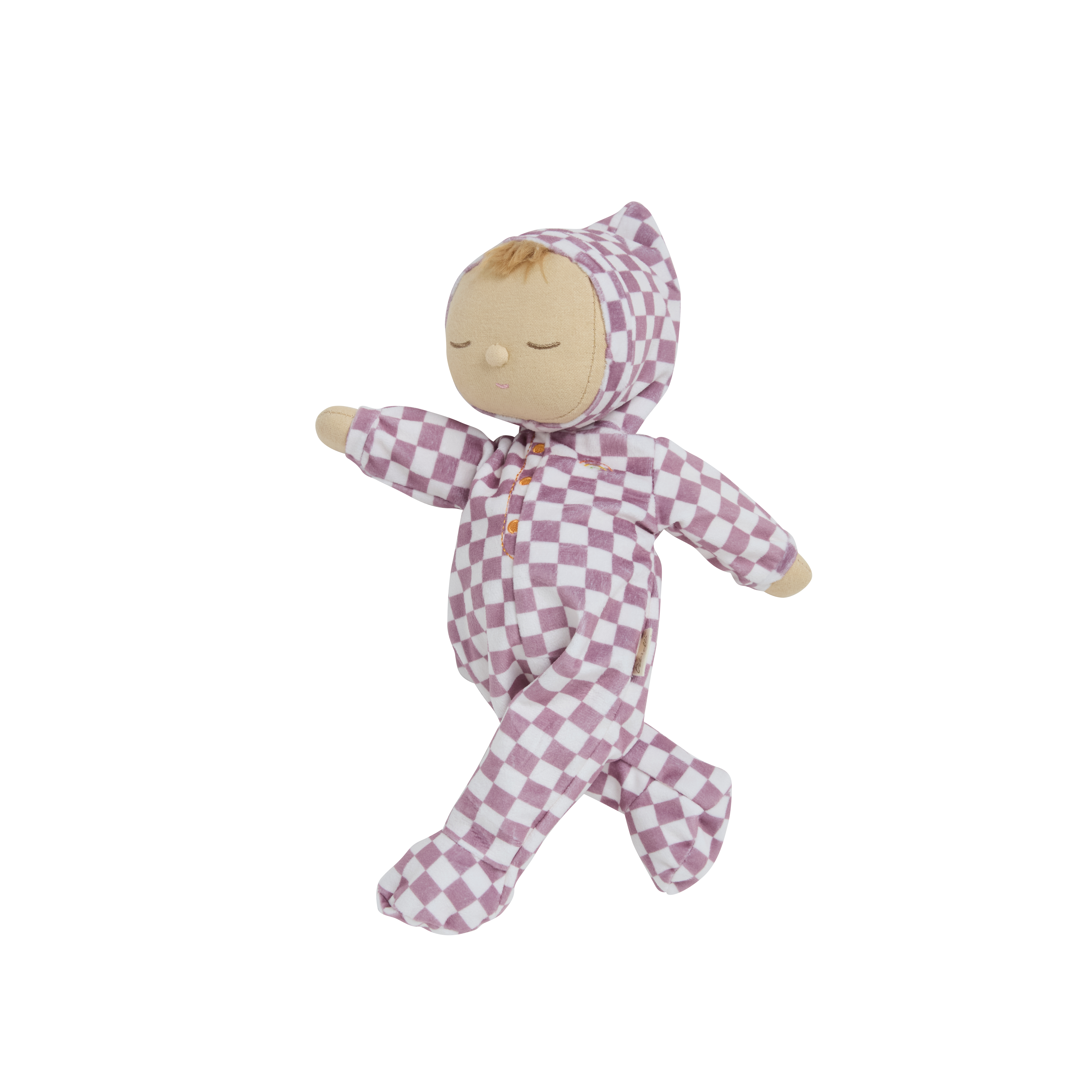 Olli Ella Dozy Dinkum Doll – Twinkle Plum Check