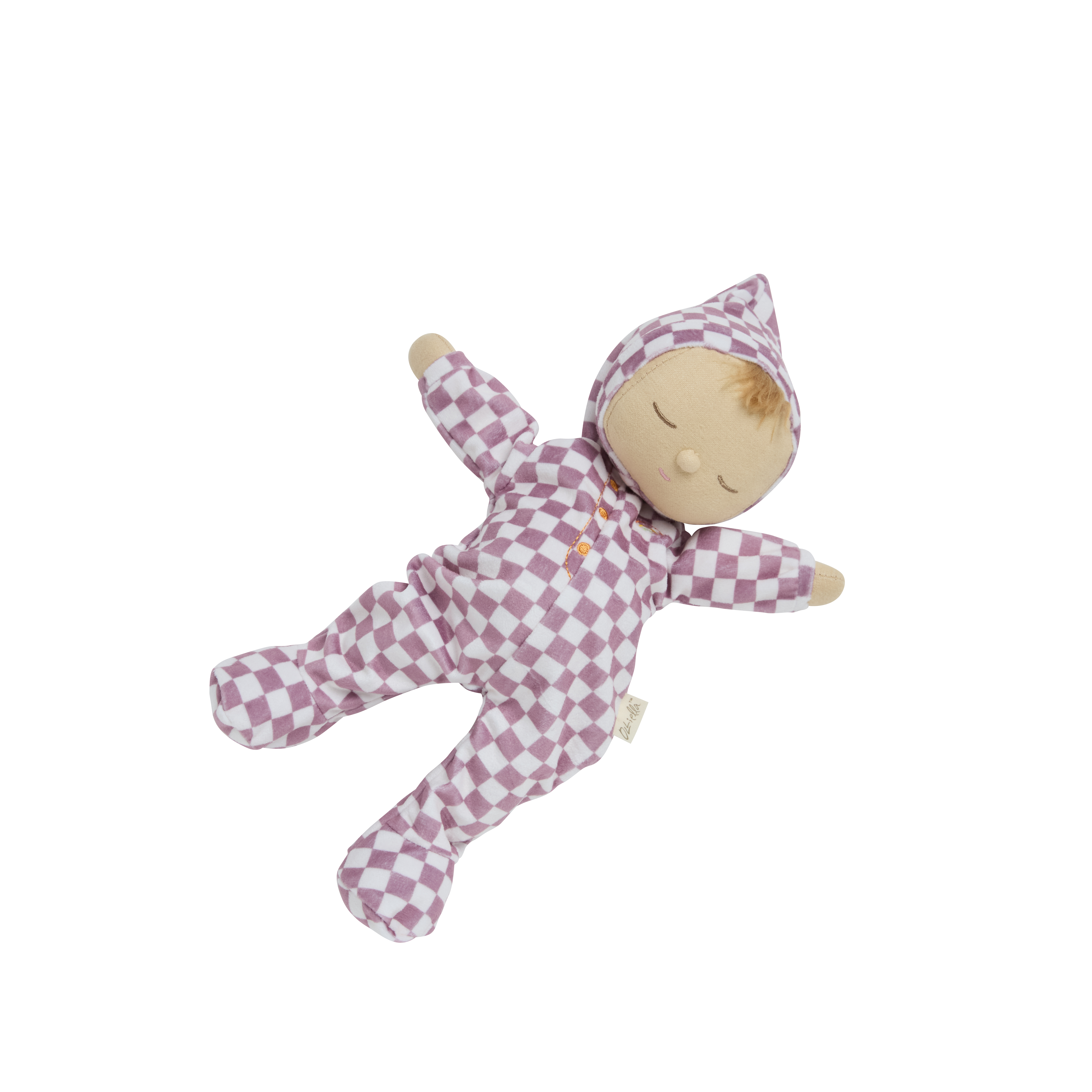 Olli Ella Dozy Dinkum Doll – Twinkle Plum Check