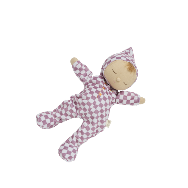 Olli Ella Dozy Dinkum Doll – Twinkle Plum Check