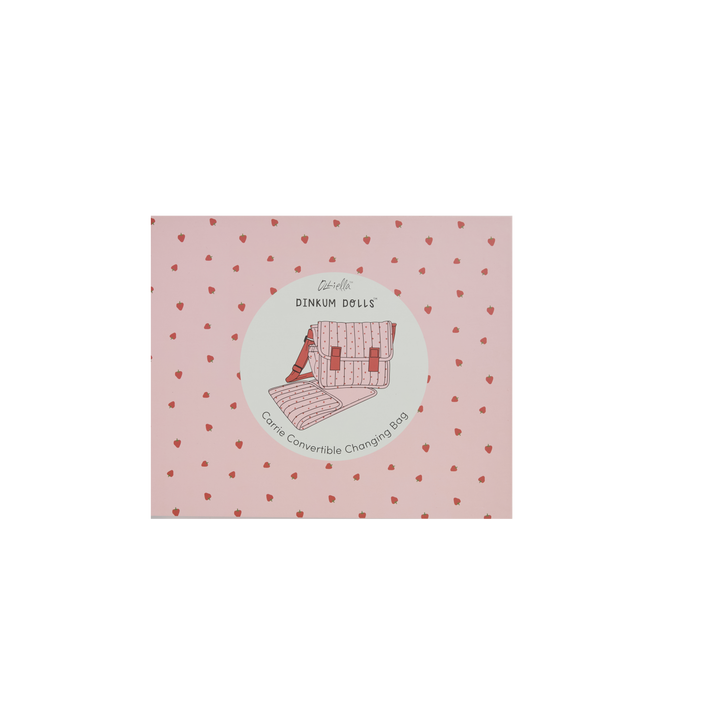 Olli Ella Carrie Convertible Changing Set – Strawberry
