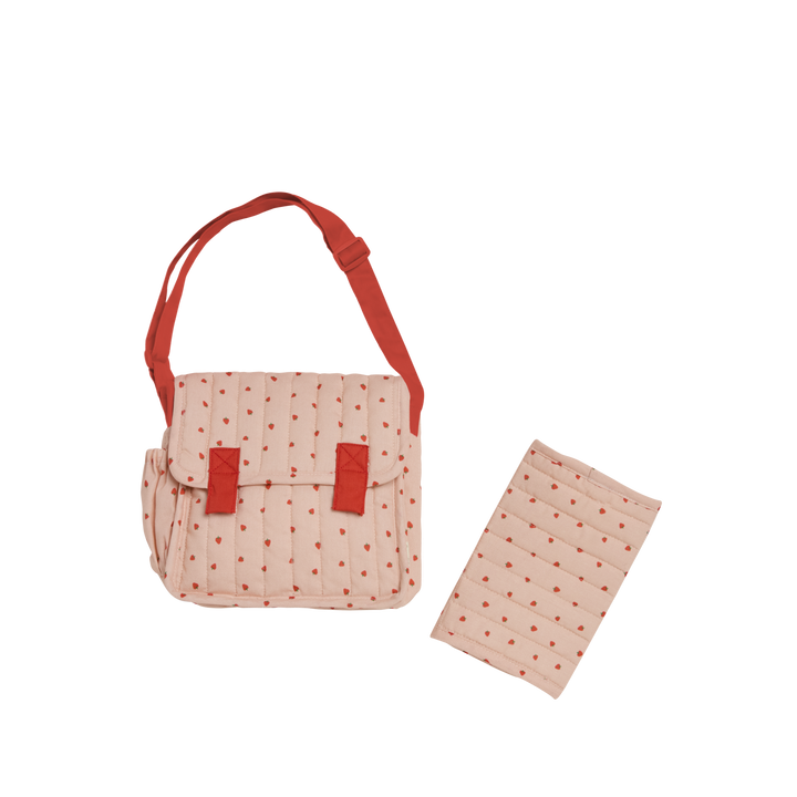 Olli Ella Carrie Convertible Changing Set – Strawberry