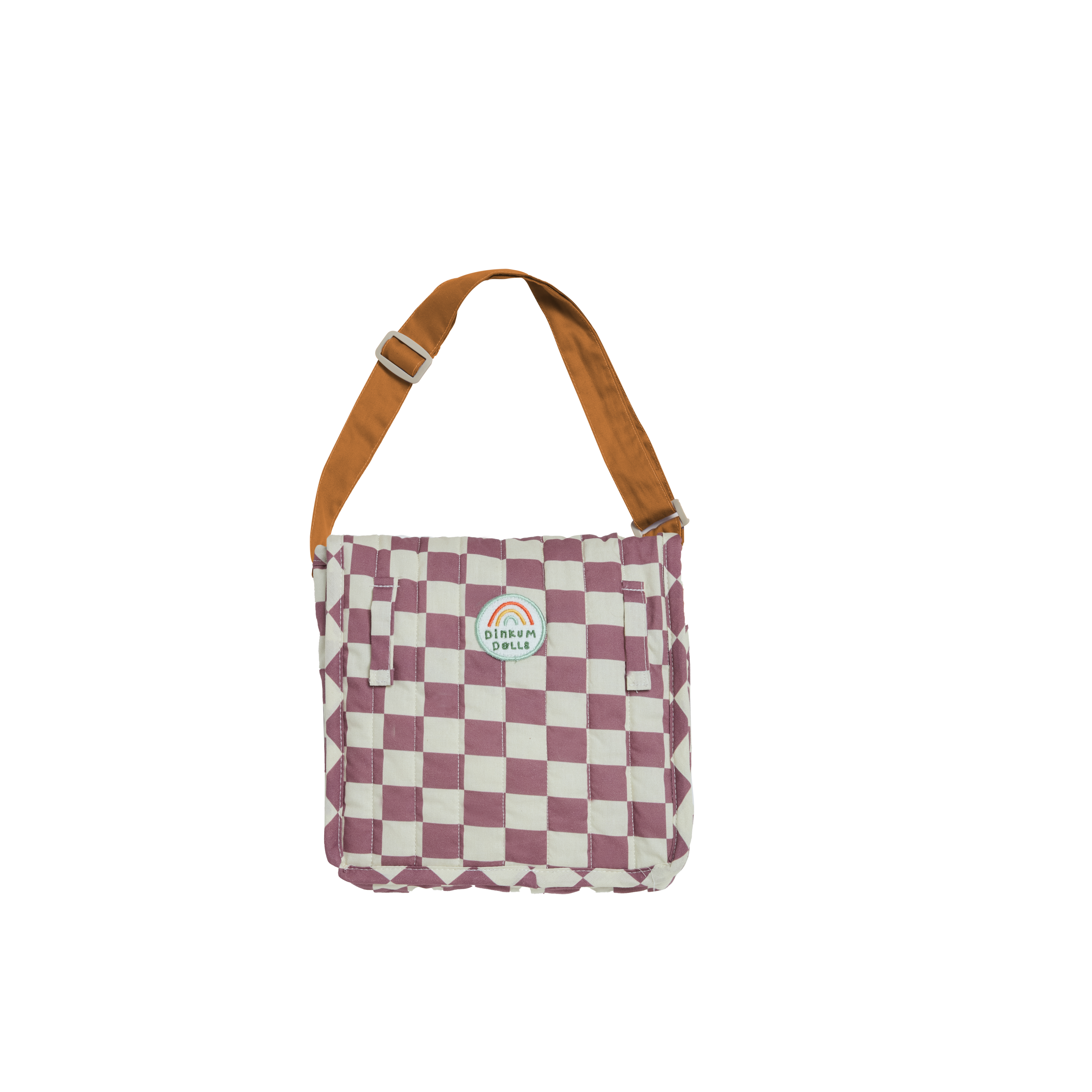 Olli Ella Carrie Convertible Changing Set – Plum Check