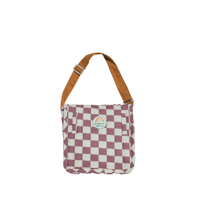 Olli Ella Carrie Convertible Changing Set – Plum Check