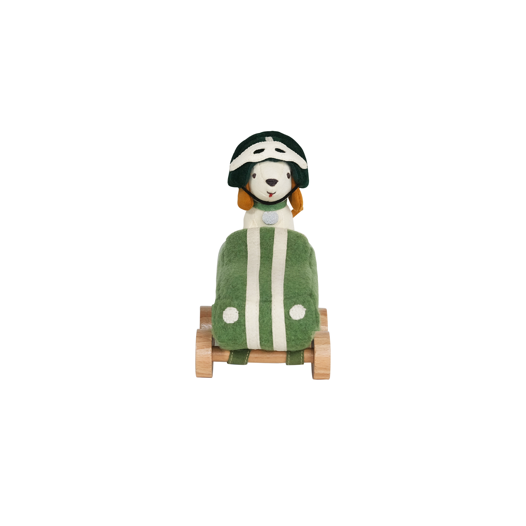 Olli Ella Holdie Dog-Go Racer Boy – Green