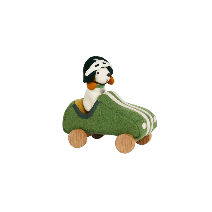 Olli Ella Holdie Dog-Go Racer Boy – Green