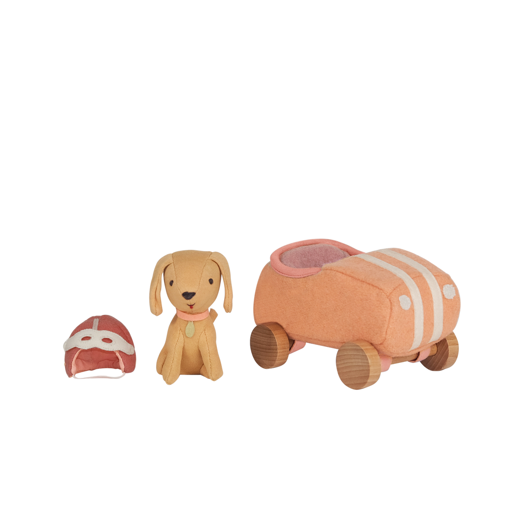 Olli Ella Holdie Dog-Go Racer Girl – Pink