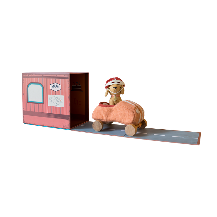 Olli Ella Holdie Dog-Go Racer Girl – Pink