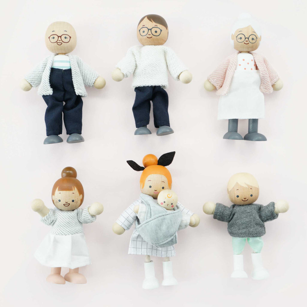 Le Toy Van Wooden Dollhouse Family