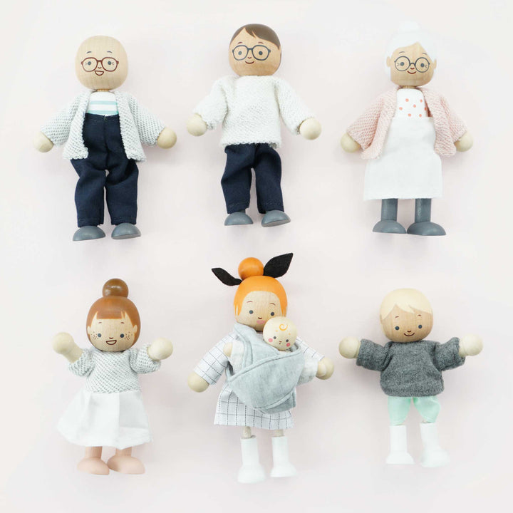 Le Toy Van Wooden Dollhouse Family