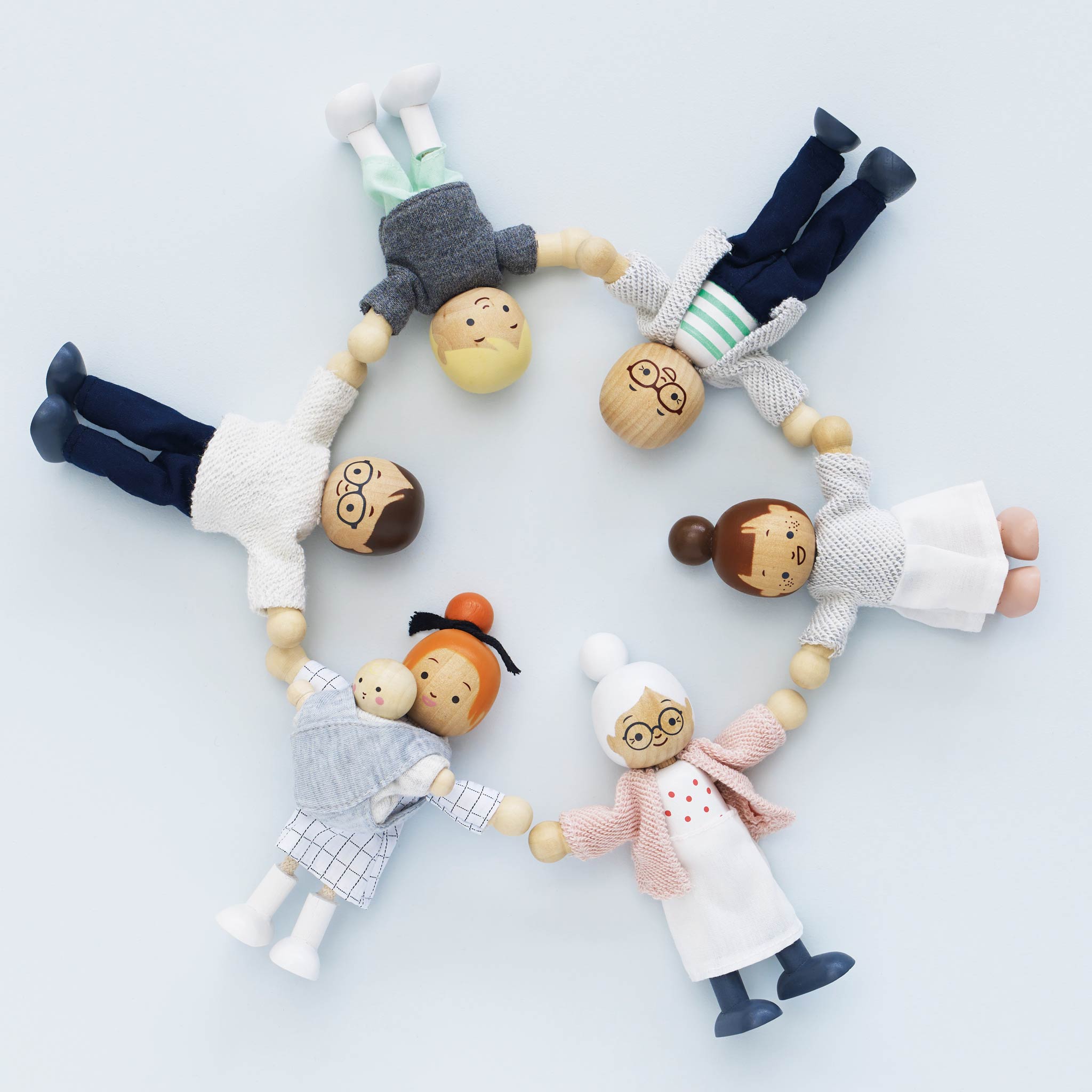 Le Toy Van Wooden Dollhouse Family