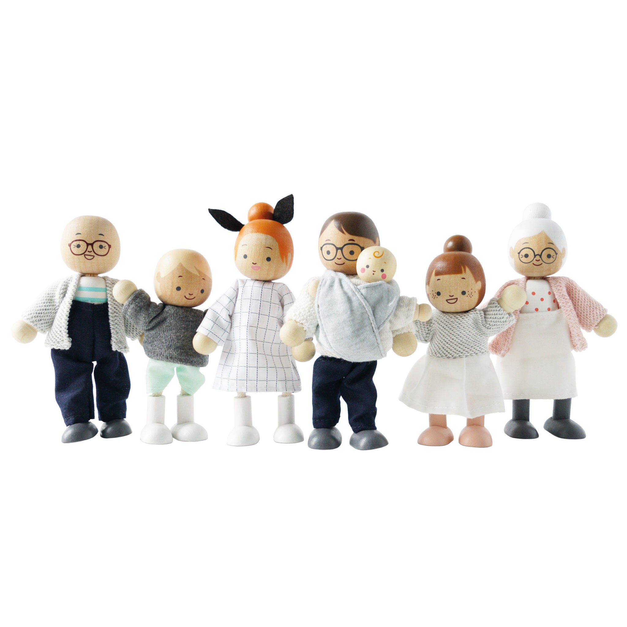 Le Toy Van Wooden Dollhouse Family