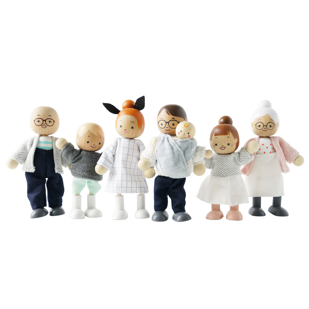 Le Toy Van Wooden Dollhouse Family