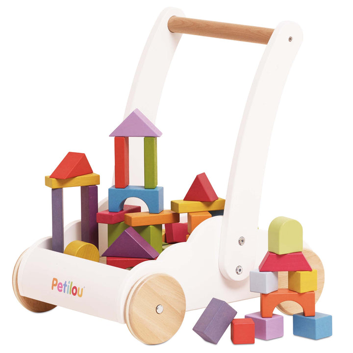 Le Toy Van Rainbow Baby Walker with Blocks