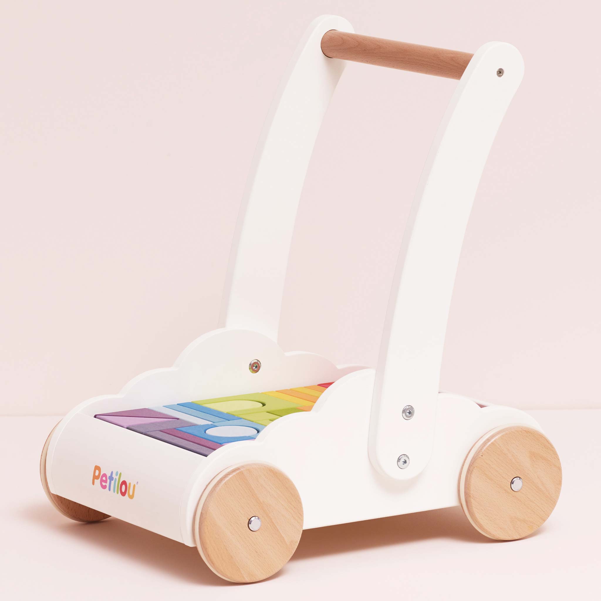 Le Toy Van Rainbow Baby Walker with Blocks