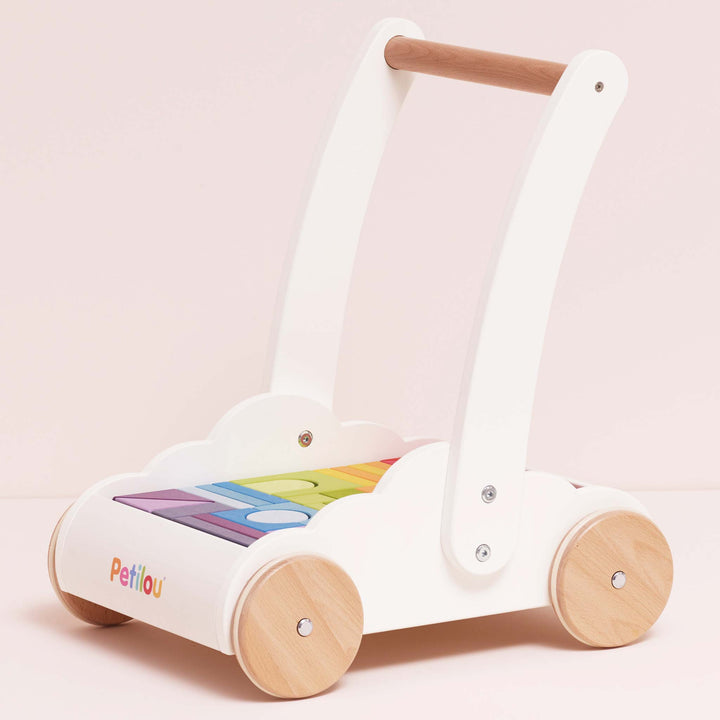 Le Toy Van Rainbow Baby Walker with Blocks