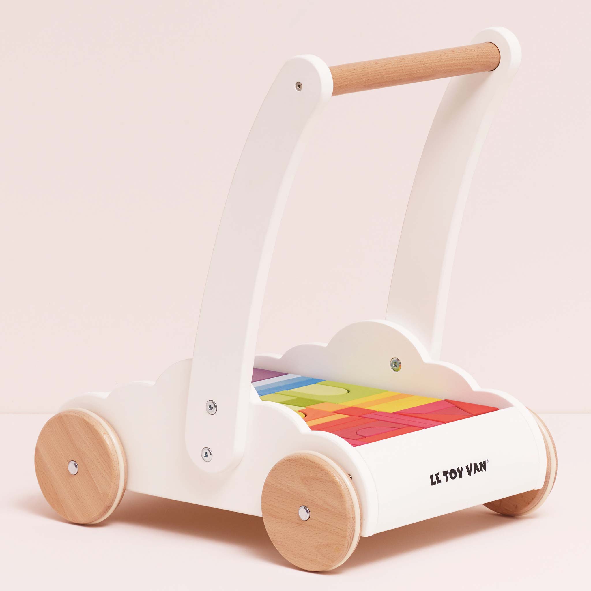 Le Toy Van Rainbow Baby Walker with Blocks