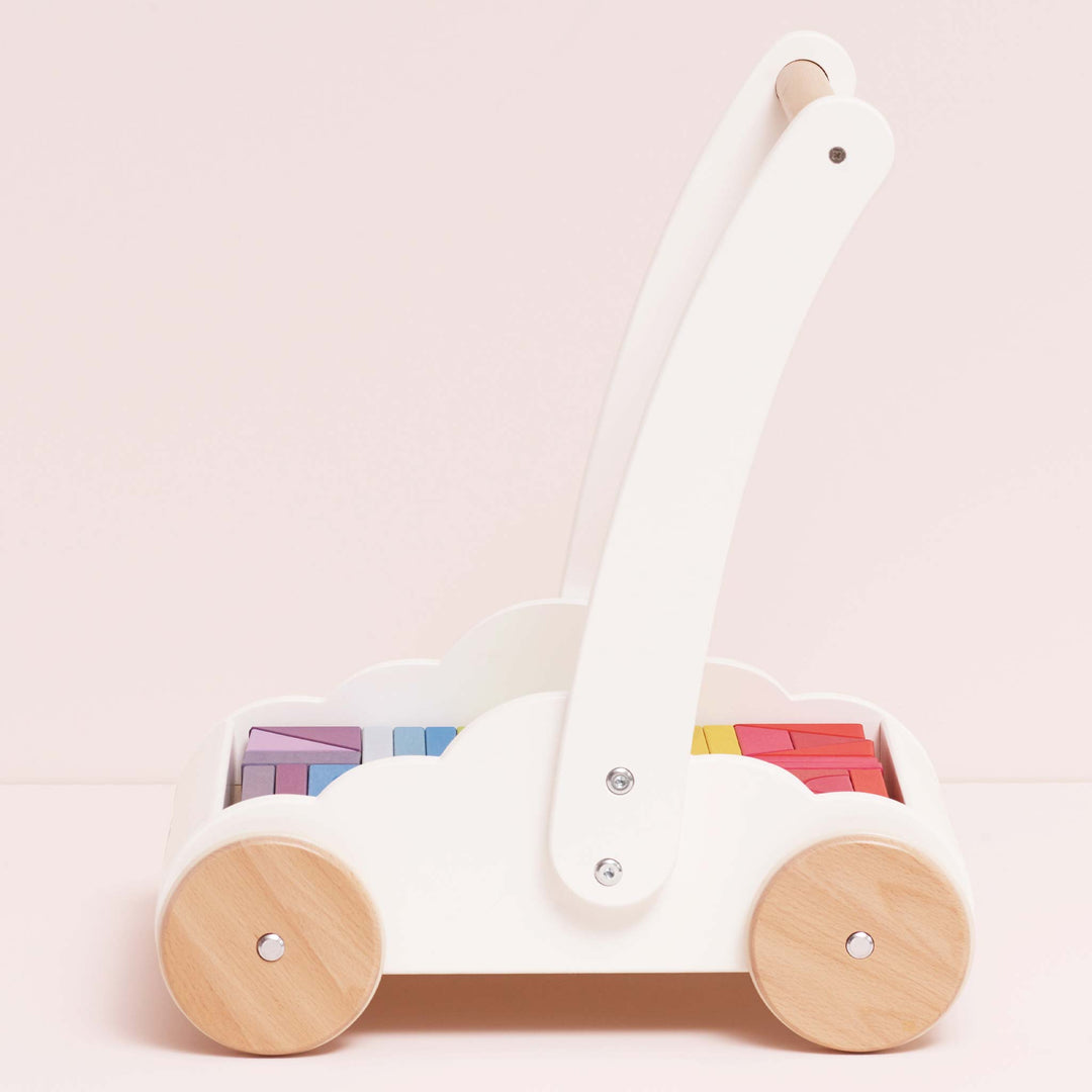 Le Toy Van Rainbow Baby Walker with Blocks