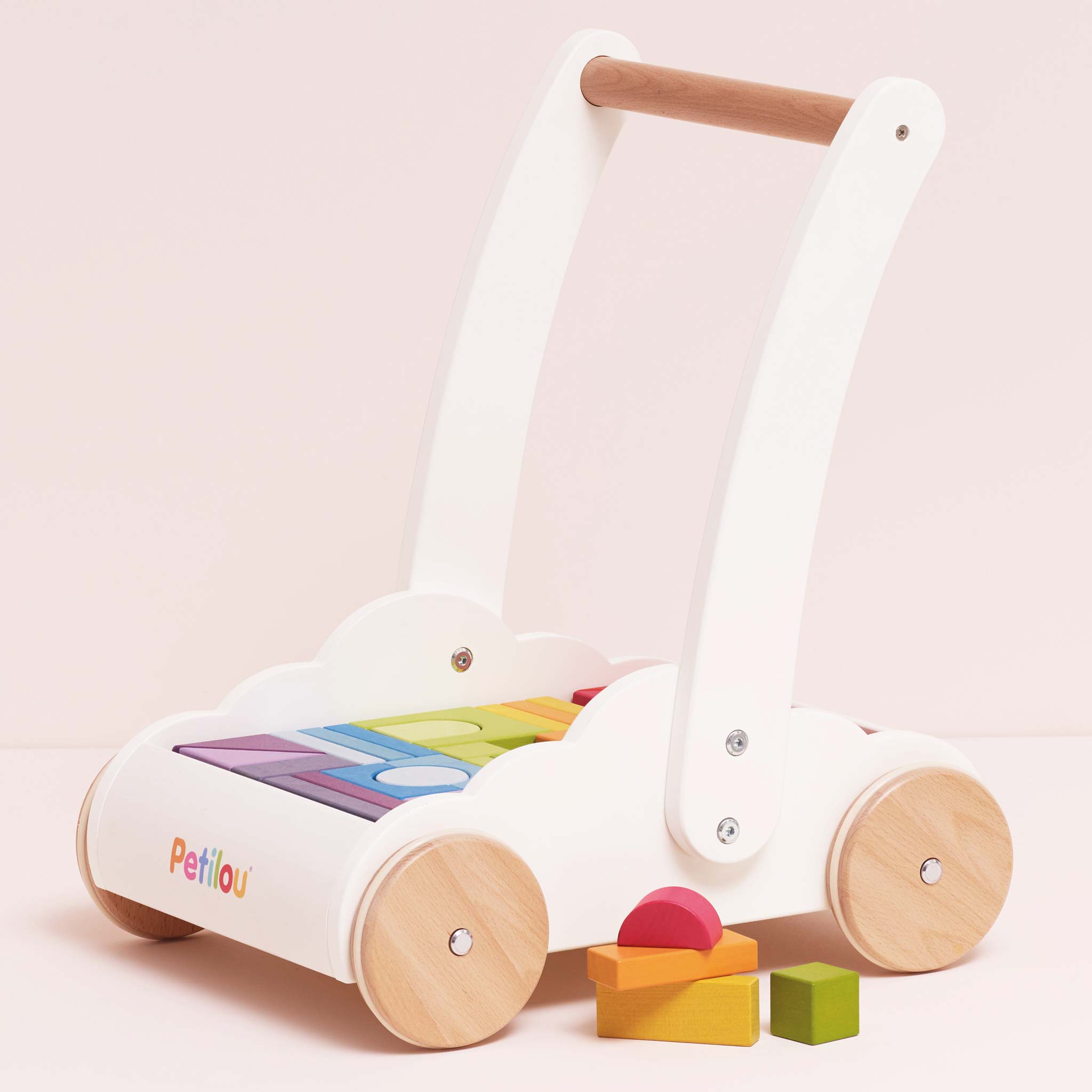 Le Toy Van Rainbow Baby Walker with Blocks