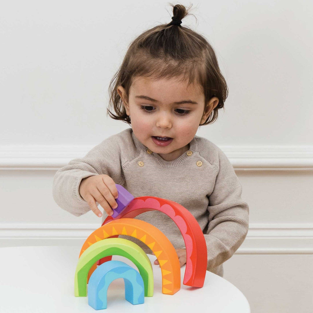 Le Toy Van Stacking Rainbow Tunnel