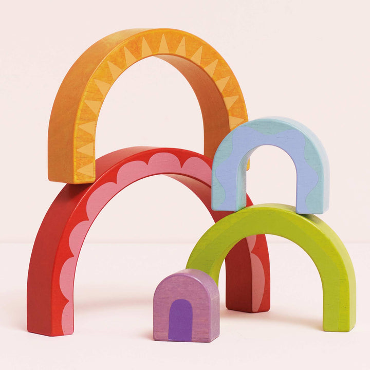 Le Toy Van Stacking Rainbow Tunnel