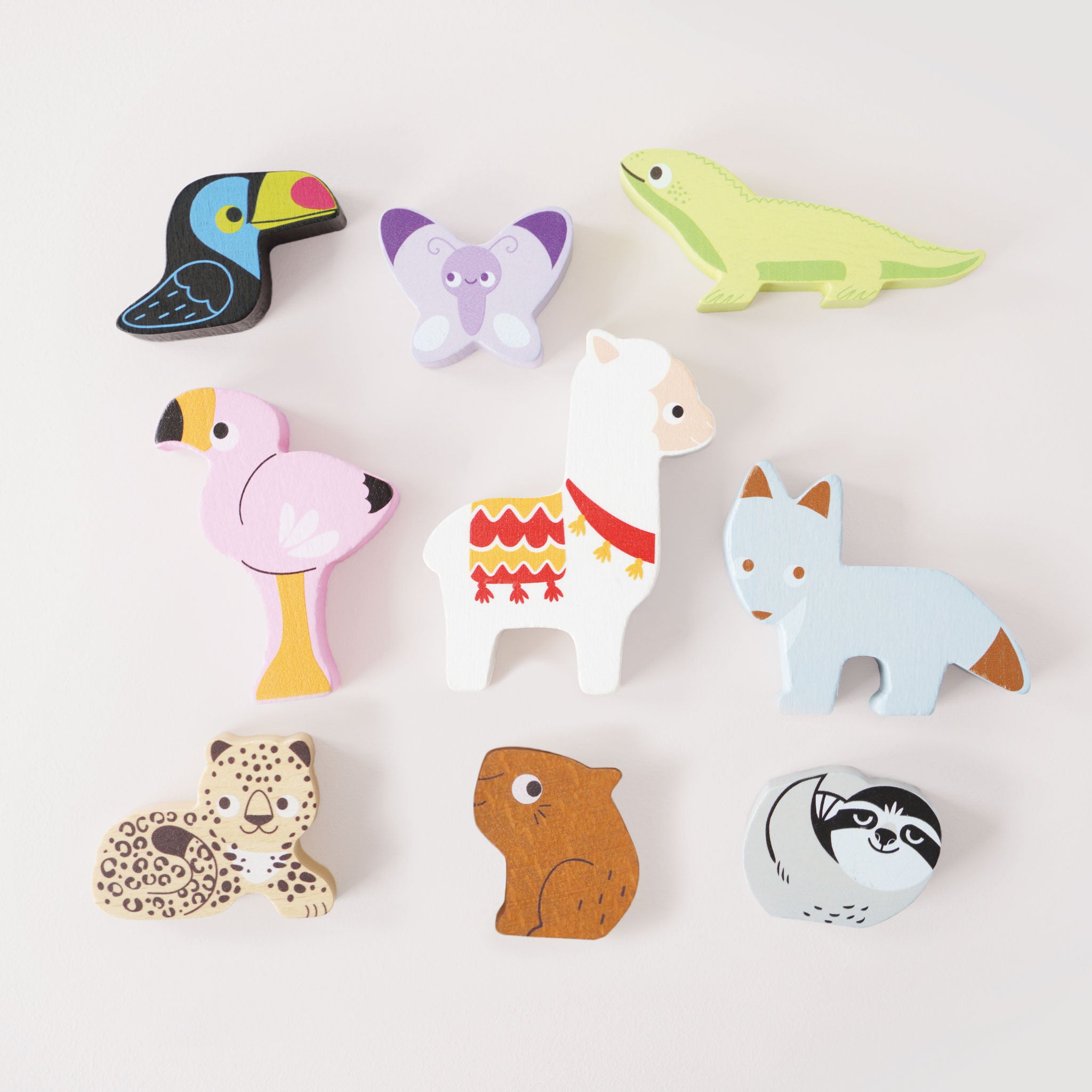 Le Toy Van Wooden Stacking Animals in Bag