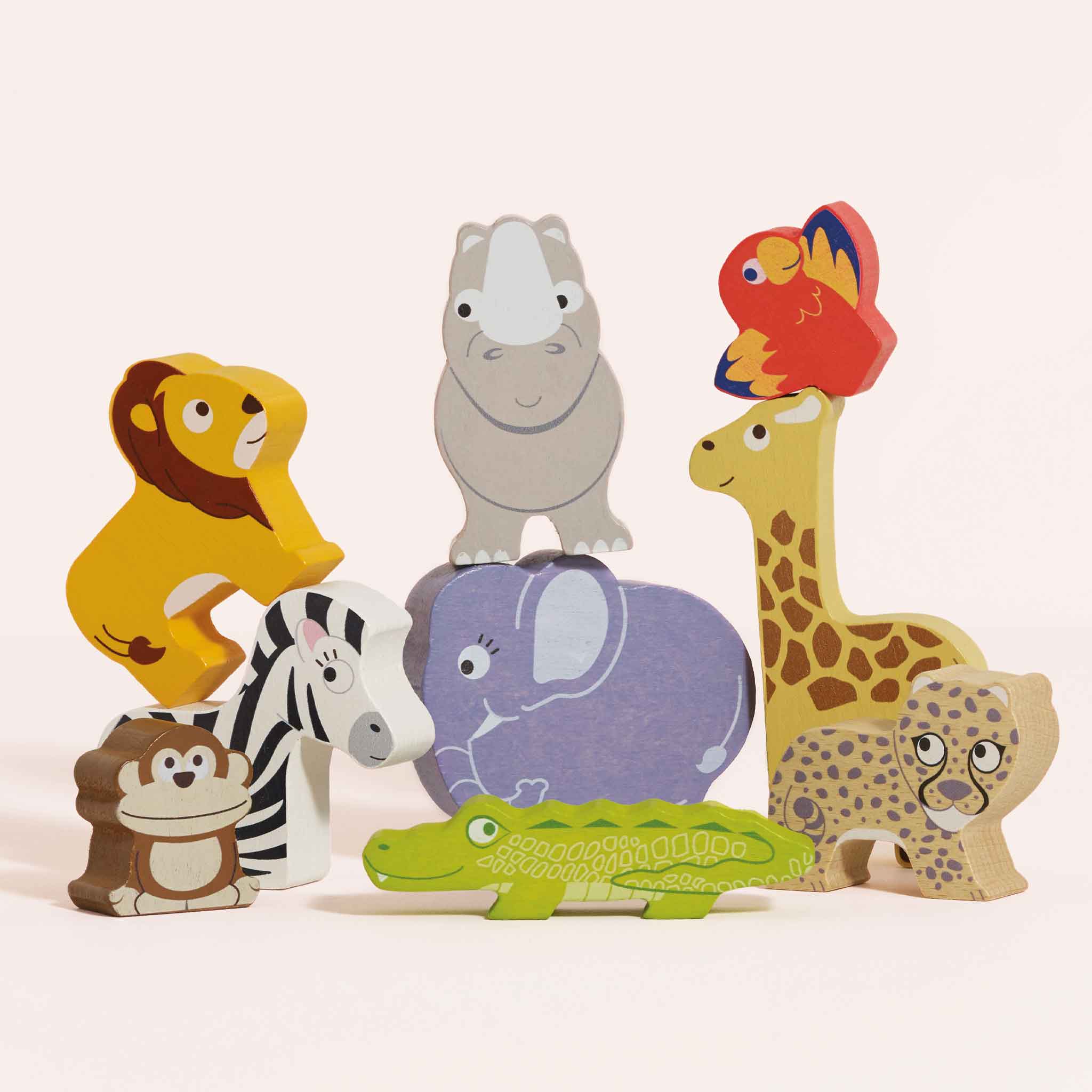 Le Toy Van Africa Stacking Animals in Bag