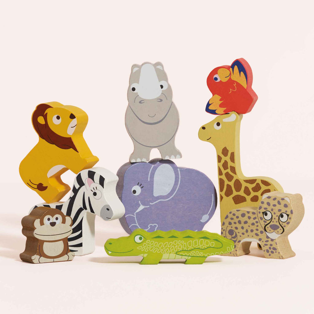Le Toy Van Africa Stacking Animals in Bag