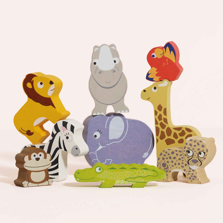 Le Toy Van Africa Stacking Animals in Bag