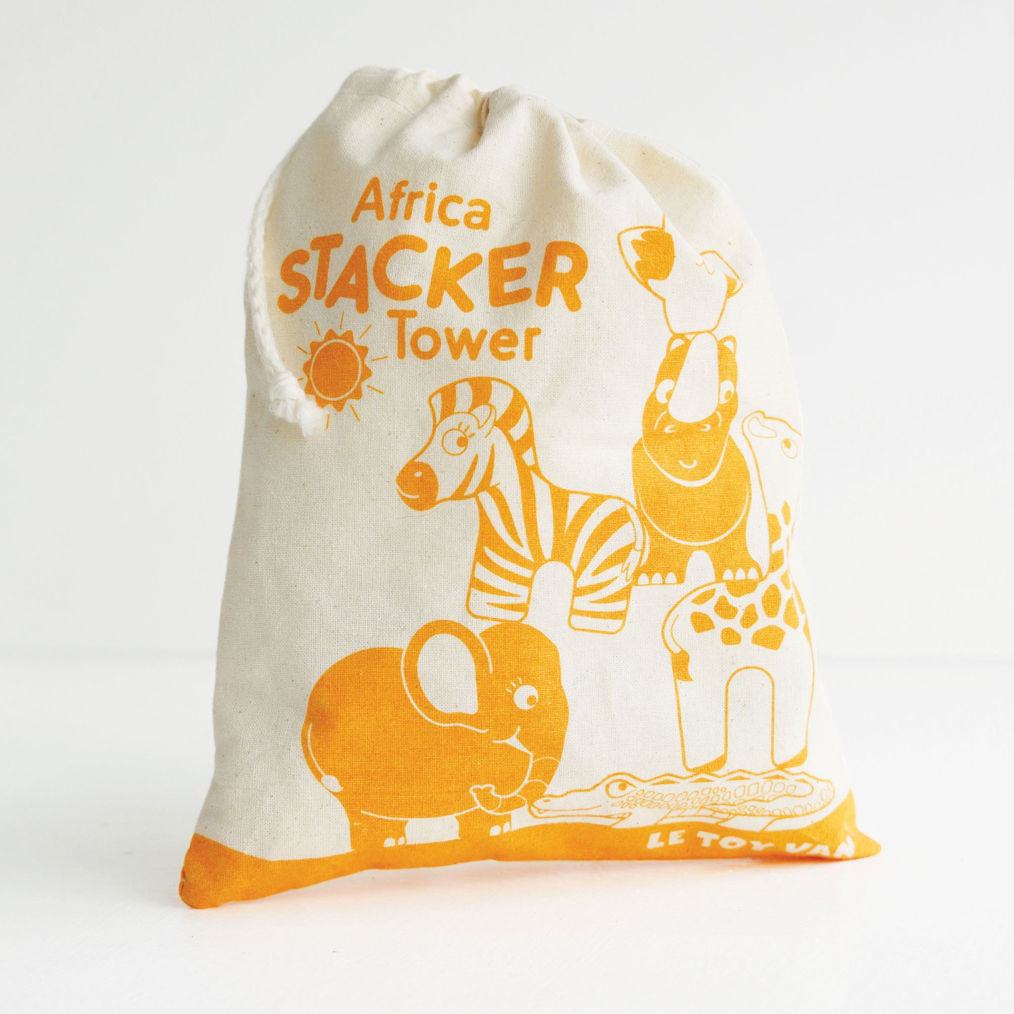 Le Toy Van Africa Stacking Animals in Bag