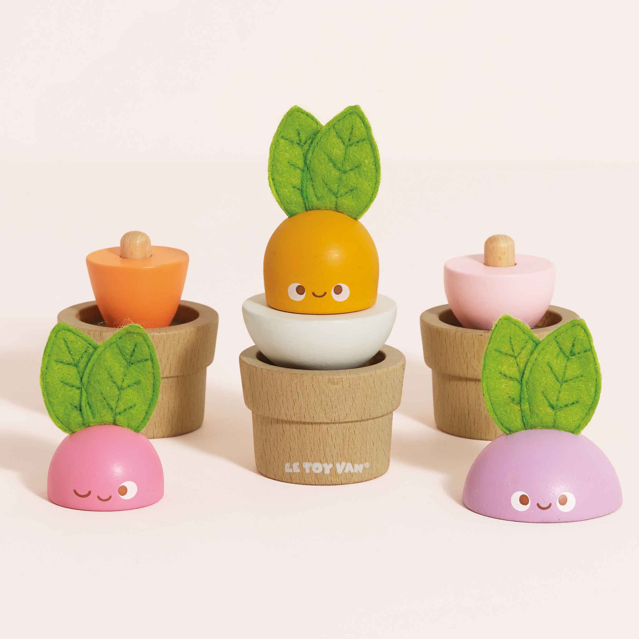Le Toy Van Wooden Stacking Veggies