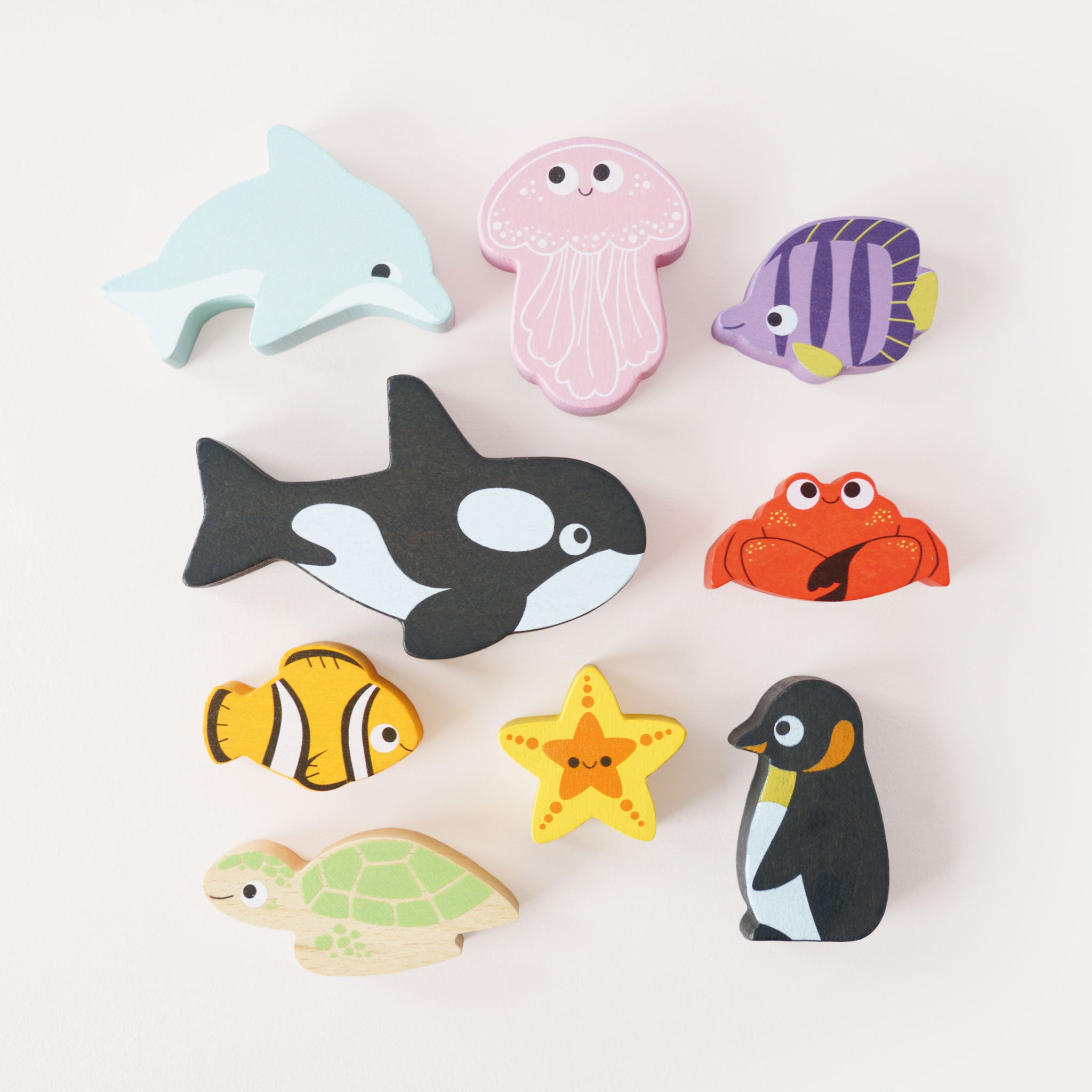 Le Toy Van Ocean Life Stacking Animals in Bag