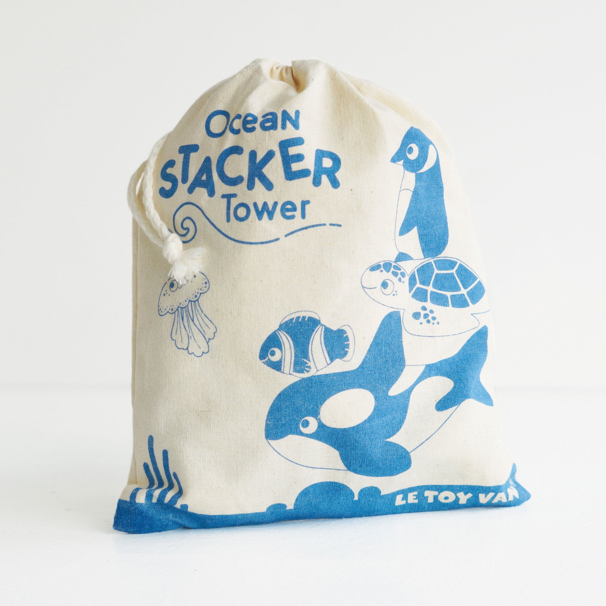 Le Toy Van Ocean Life Stacking Animals in Bag